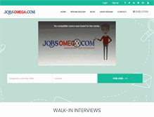 Tablet Screenshot of jobsomega.com